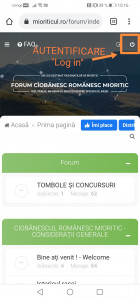 Butonul de AUTENTIFICARE  e în dreapta sus pe pg principala a Forumului - apasă pe el