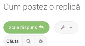 Butonul verde "Post Reply" / "Scrie răspuns"