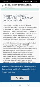 Fotografie - extras din Politica de confidenţialitate
